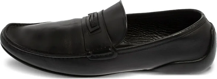 Greca-detailed loafers
