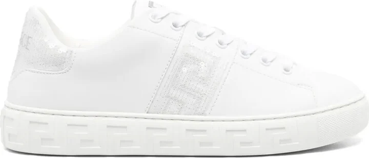 Greca-embellished sneakers