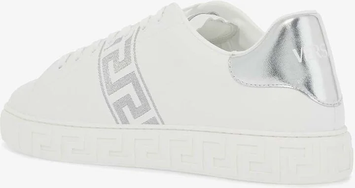 Greca Embroidered Low-Top Sneakers - Image 2