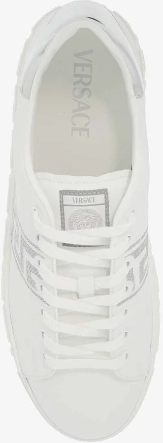 Greca Embroidered Low-Top Sneakers - Image 3