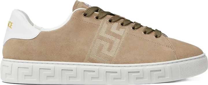 Greca-embroidered sneakers