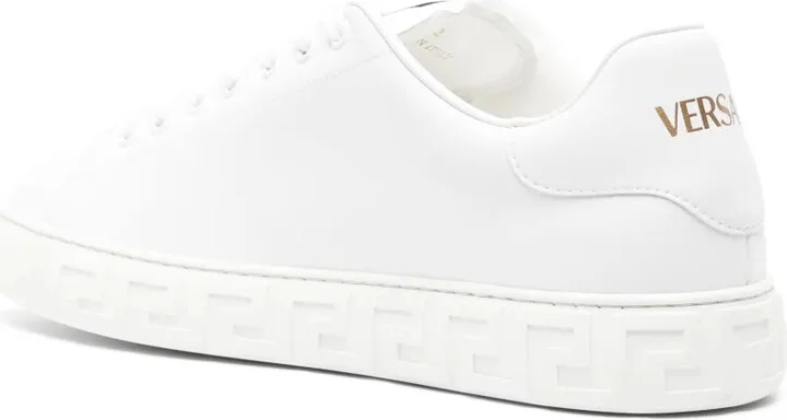 Greca faux-leather sneakers - Image 3