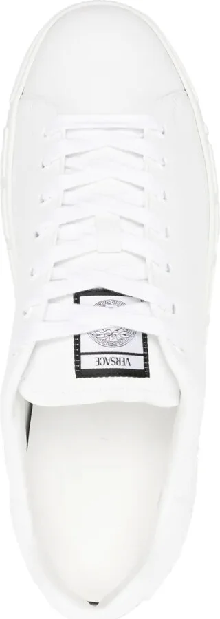 Greca faux-leather sneakers - Image 4