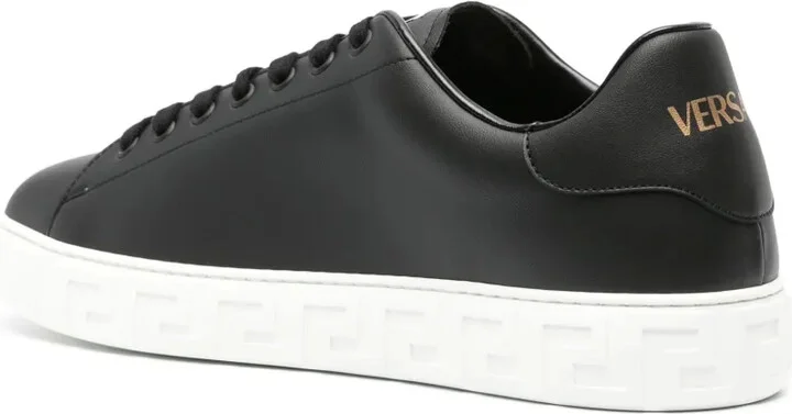 Greca faux-leather sneakers - Image 3