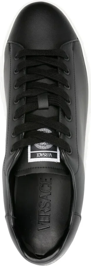 Greca faux-leather sneakers - Image 4