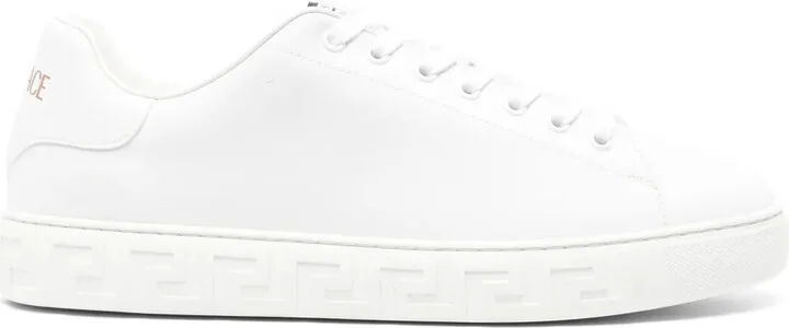 Greca faux-leather sneakers
