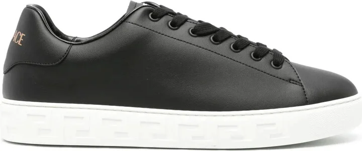 Greca faux-leather sneakers