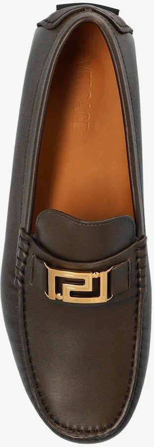 Greca Leather Loafers - Image 3