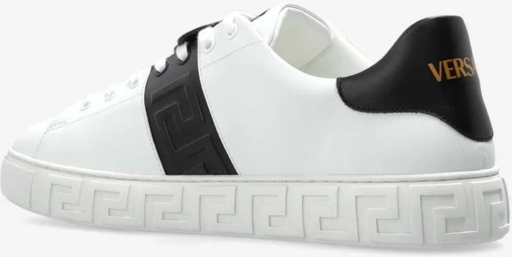 Greca Leather Low-Top Sneakers - Image 2