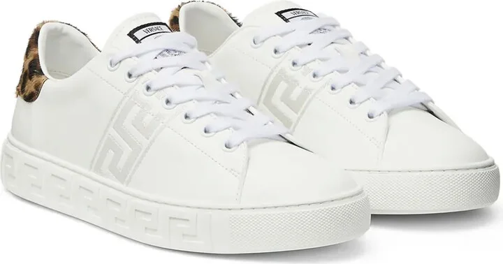 Greca leopard-embroidered sneakers - Image 2