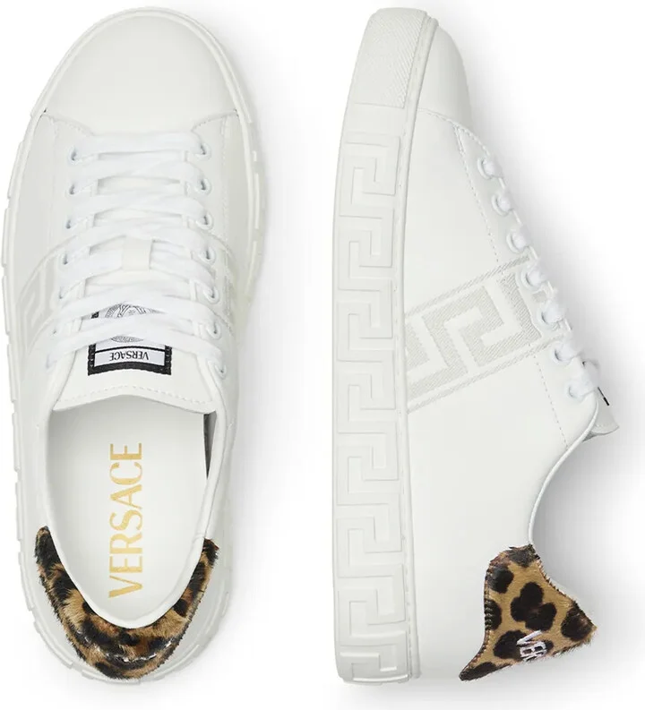 Greca leopard-embroidered sneakers - Image 3