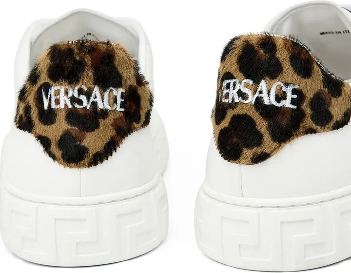 Greca leopard-embroidered sneakers - Image 5