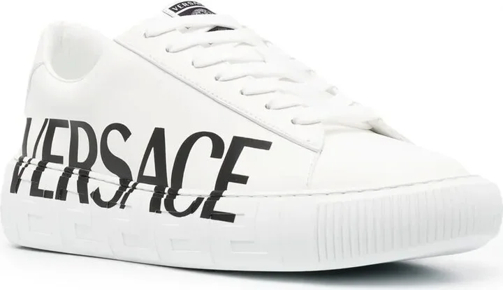 Greca logo-print low-top sneakers - Image 2