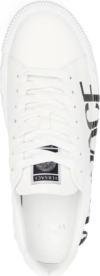 Greca logo-print low-top sneakers - Image 4