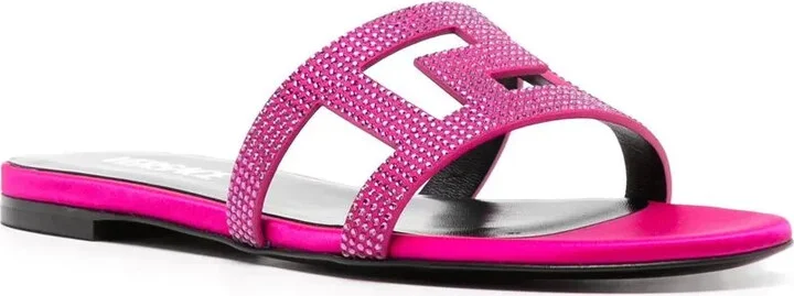 Greca Maze crystal flat sandals - Image 2