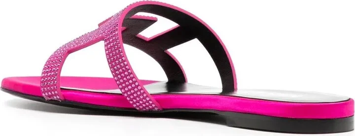 Greca Maze crystal flat sandals - Image 3