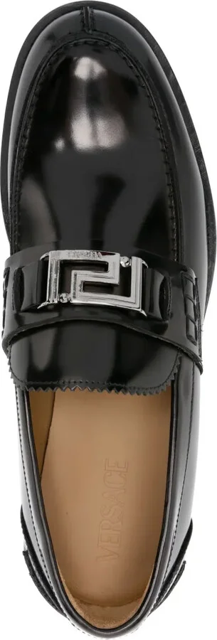 Greca patent leather loafers - Image 4