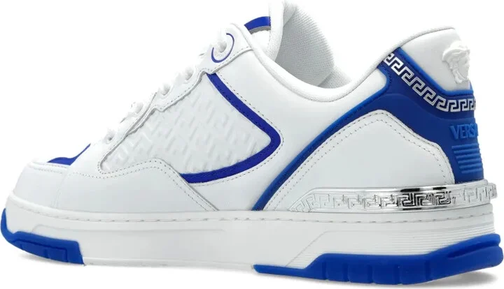 Greca pattern leather sneakers - Image 3