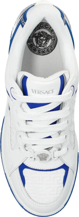 Greca pattern leather sneakers - Image 4
