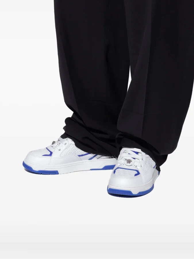 Greca pattern leather sneakers - Image 5