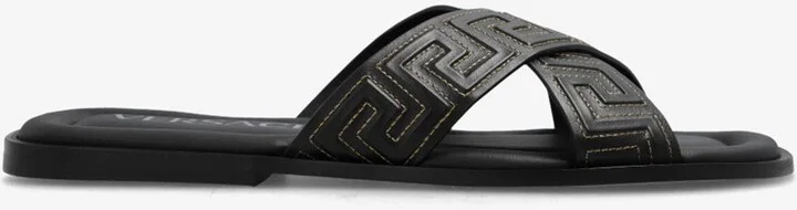 Greca Sandals in Calf Leather