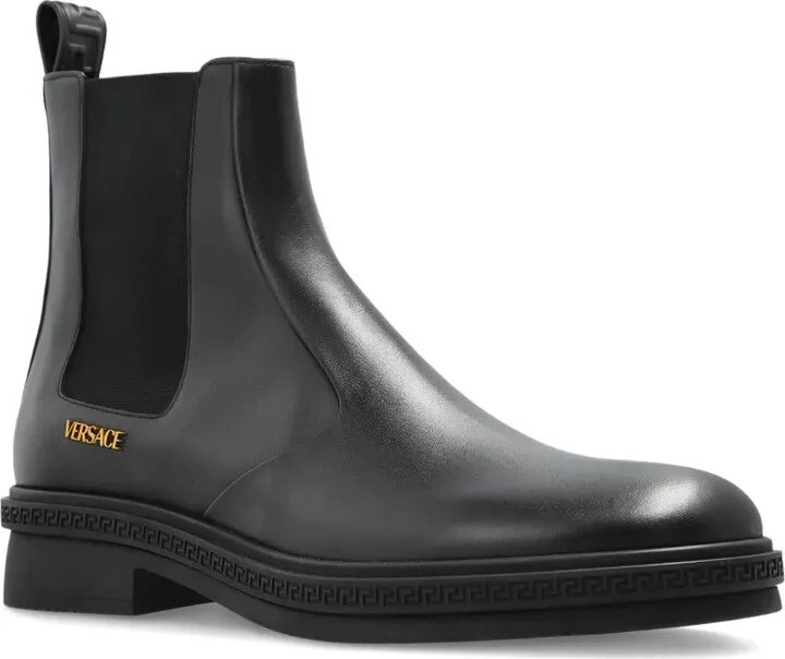 Greca-trim leather Chelsea boots - Image 2