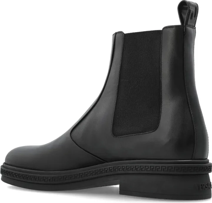 Greca-trim leather Chelsea boots - Image 3