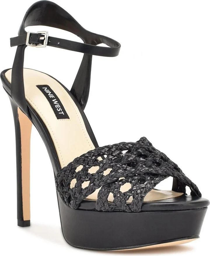 Grecia 2 Womens Woven Ankle Strap Platform Sandals