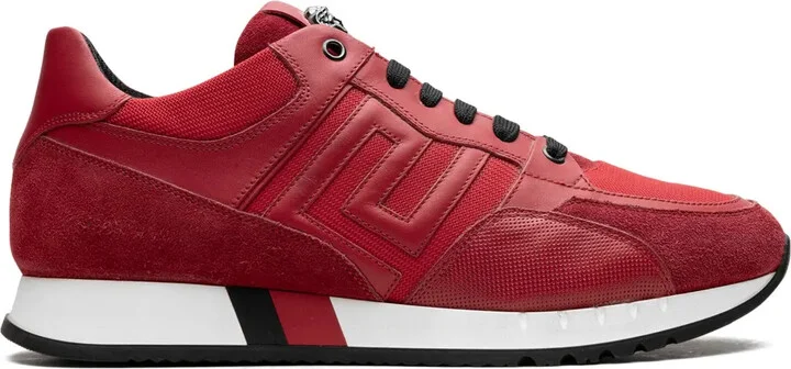 Greek Key Contrast "Red" sneakers