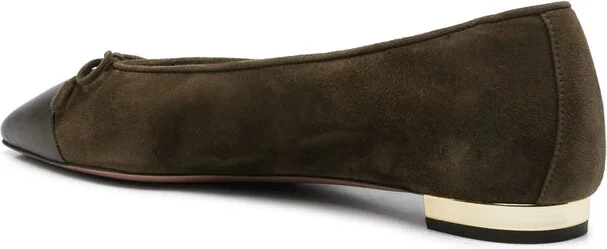 Green Ballet Flats