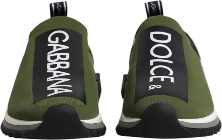 Green Black Slip On Sorrento Sneakers Men's Shoes - Image 2