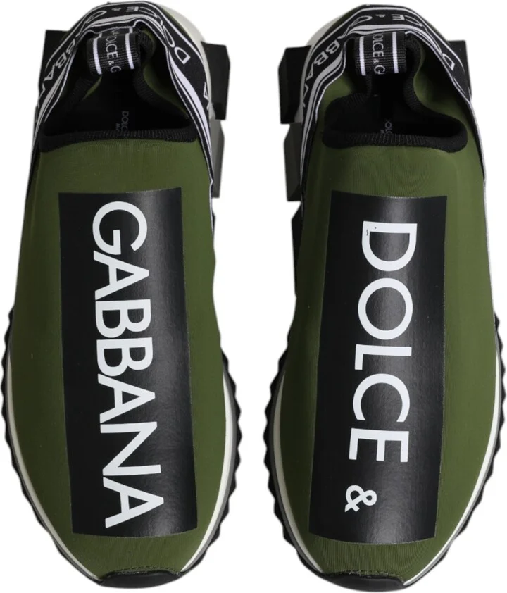 Green Black Slip On Sorrento Sneakers Men's Shoes - Image 3