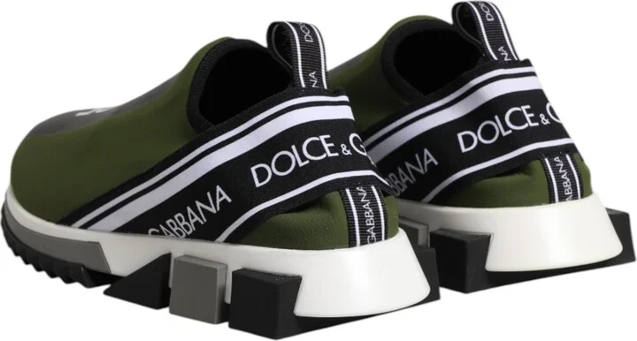 Green Black Slip On Sorrento Sneakers Men's Shoes - Image 5