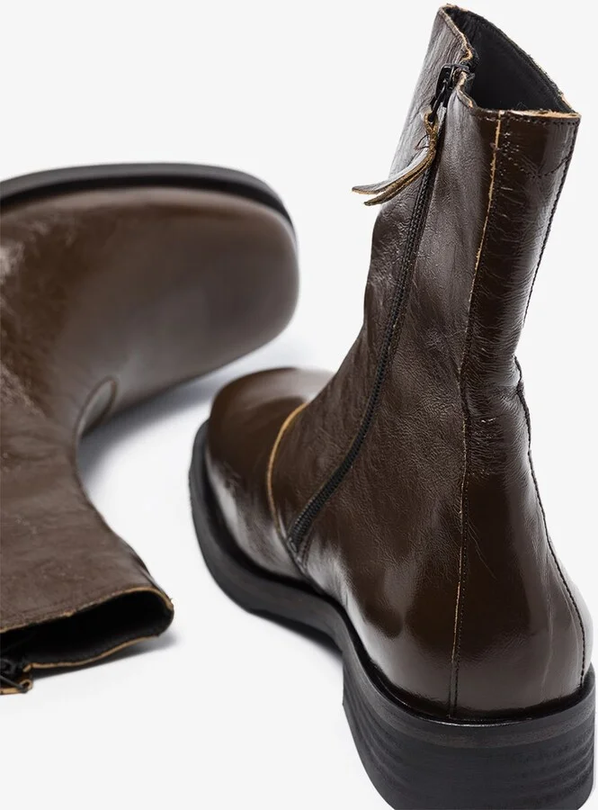 Green Camion Leather Boots - Image 2