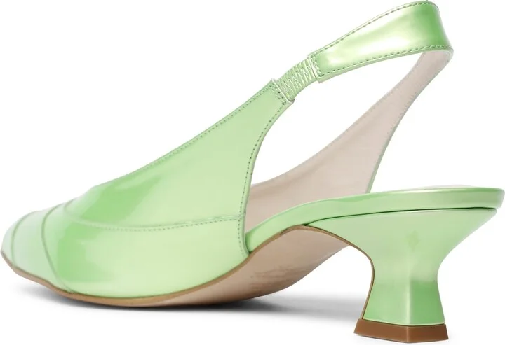 Green Clio Lime Slingback Sandals - Image 3