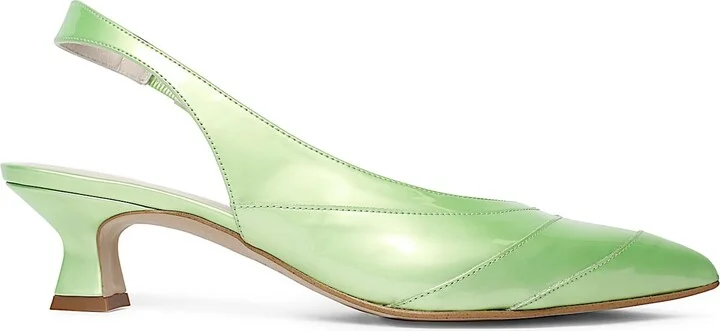 Green Clio Lime Slingback Sandals