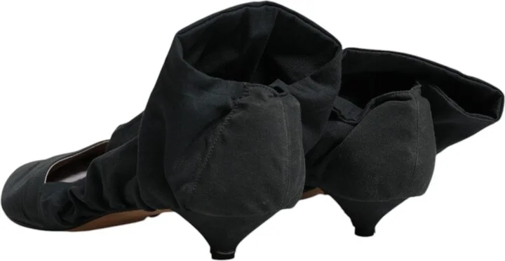 Green Cotton Sock Style Ankle Boots Women's Shoes (Pre-Owned) - Image 5
