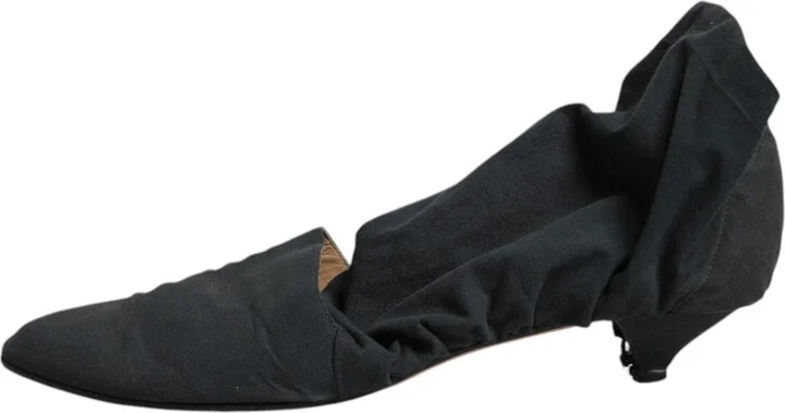 Green Cotton Sock Style Ankle Boots Women's Shoes (Pre-Owned) - Image 6