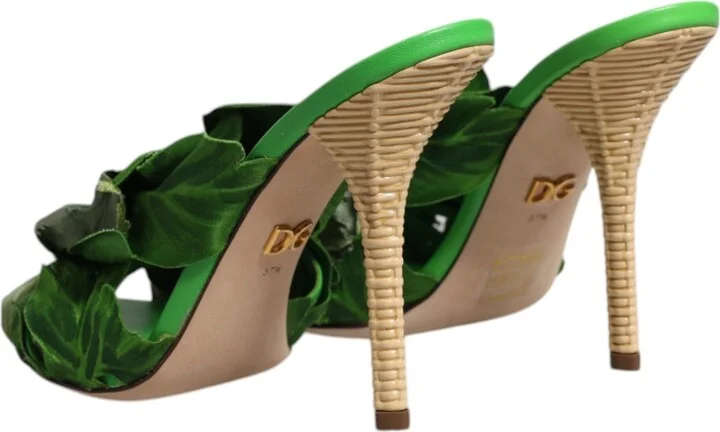 Green Crystal Slides KEIRA Sandal Women's Shoes - Image 5