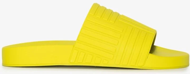 Green Embossed Rubber Slides