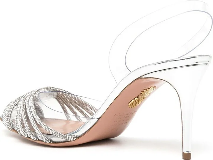 Green Gatsby 80 Slingback Pumps - Image 3
