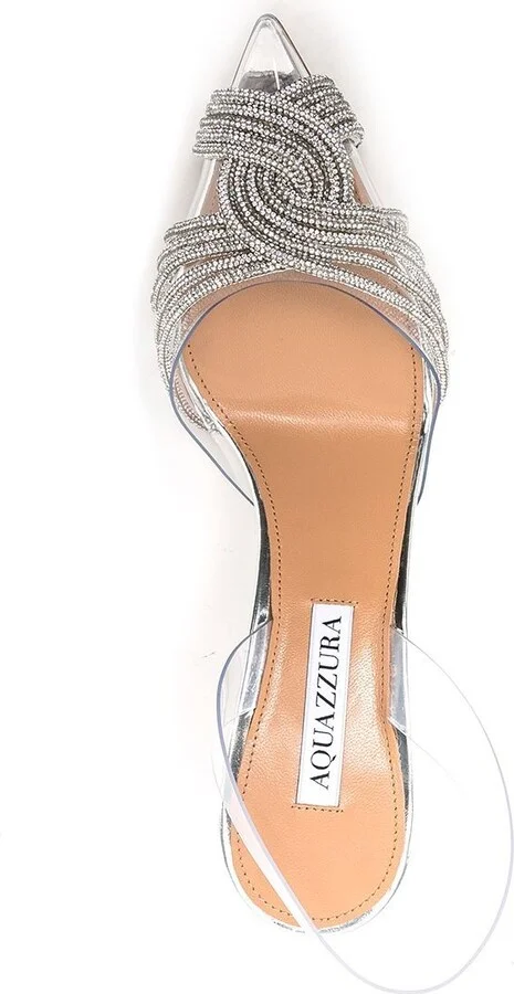 Green Gatsby 80 Slingback Pumps - Image 4
