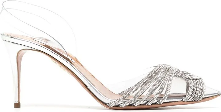 Green Gatsby 80 Slingback Pumps