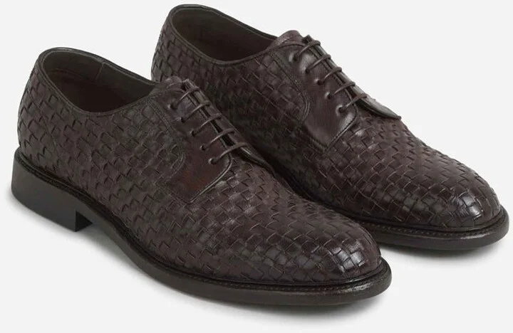 Green George Braided Derby Shoes - Image 2