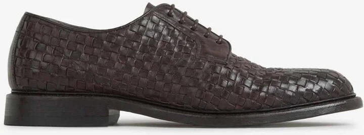 Green George Braided Derby Shoes
