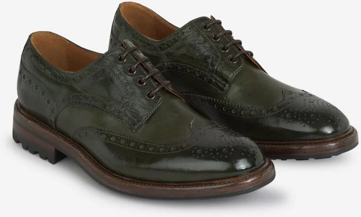 Green George Leather Brogue Shoes - Image 2