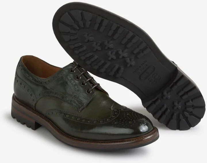 Green George Leather Brogue Shoes - Image 4