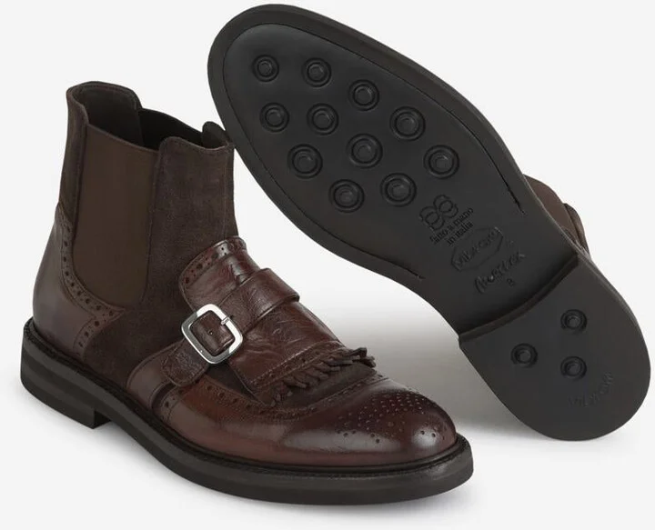 Green George Leather Buckle Ankle Boots - Image 4