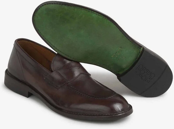 Green George Leather Dress Loafers - Image 4
