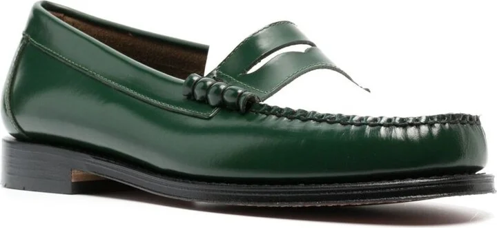 Green Larson Leather Loafers - Image 2